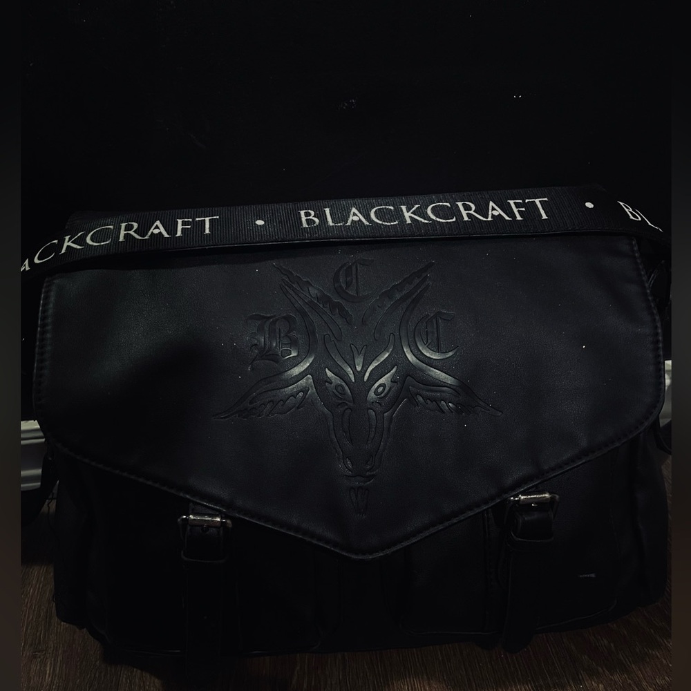Blackcraft Cult Messenger Bag – Gothic Streetwear Crossbody Bag - Picture 3 of 5